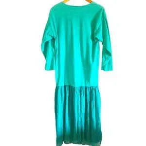 Johnny Was Dresses Johnny Was Longline Teal Blue Maxi Dress